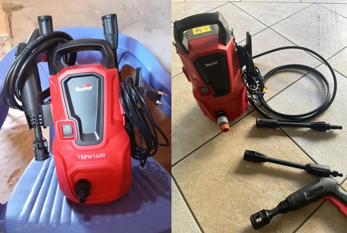 💧 Lavadora Alta Pressão Compacta Mangueira 3m Toyama Tepw1600 Frequência 60Hz - 220V