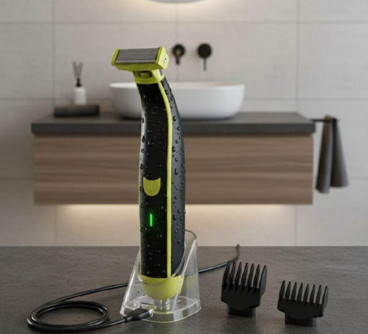 🪒 Aparador De Pelos Elétrico Lecom Prova D'água Bivolt