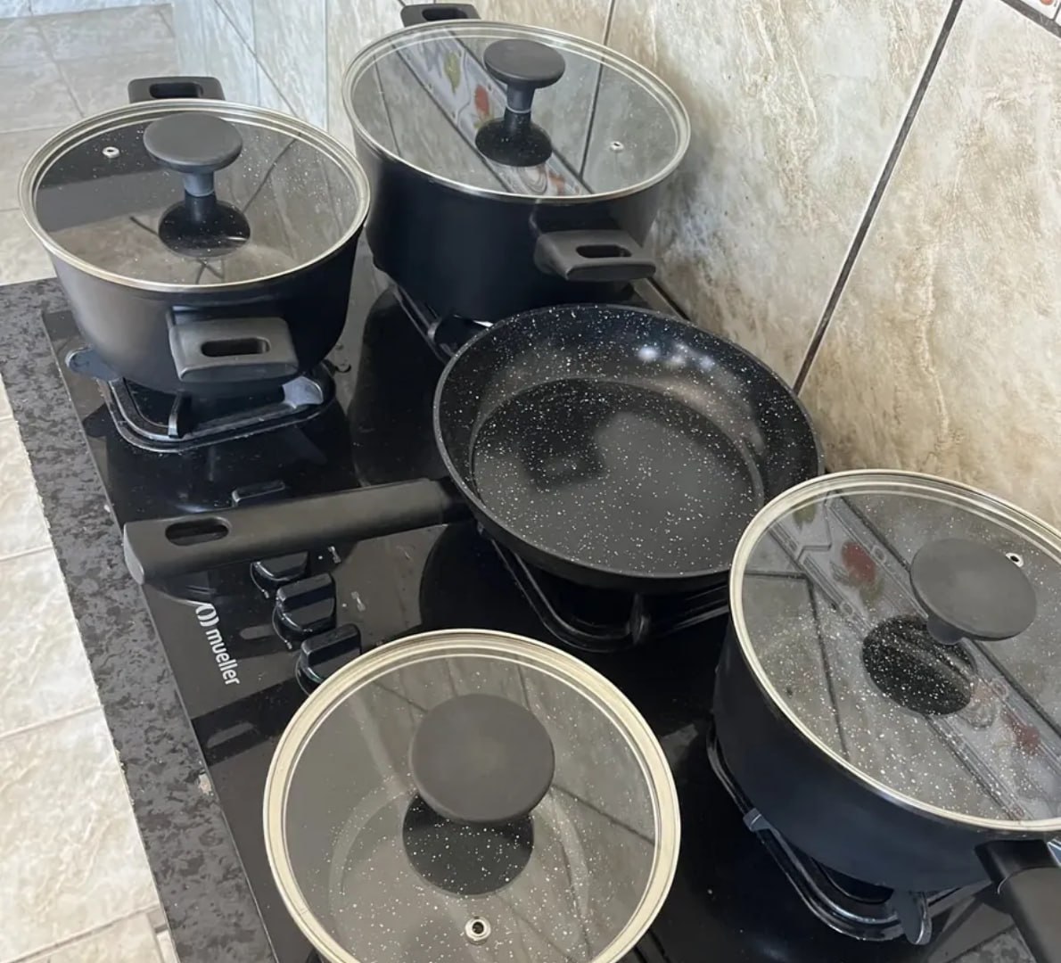 🫕 Oikos - Jogo Panelas Antiaderente Ultra Ceramic 5 Peças