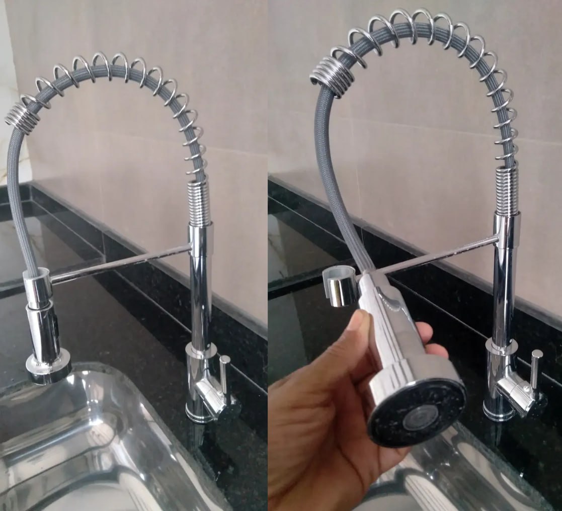 🚰 Torneira Aço Inoxidável Hongyu Luxo Flexível Prateado Brilhante