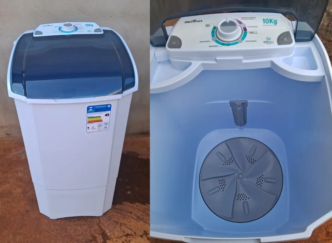 💧 Tanquinho de Lavar Roupa 10Kg Britânia - 127v