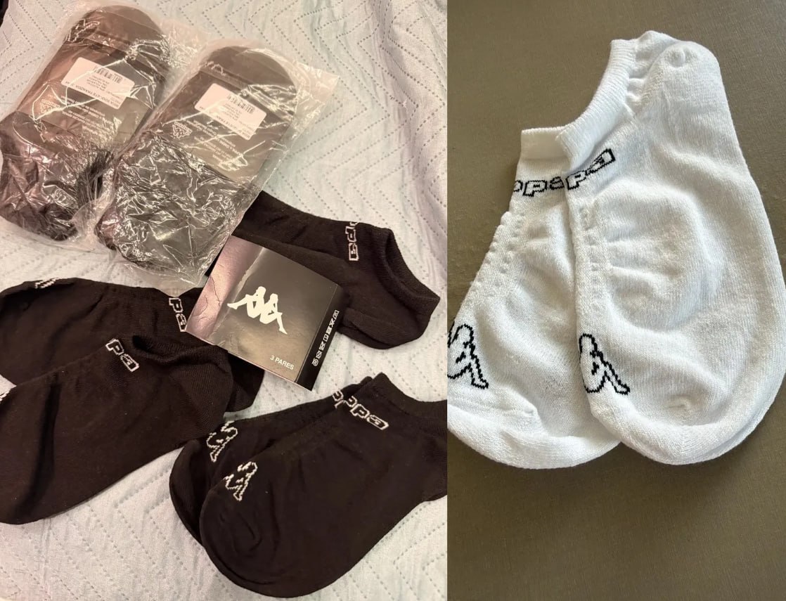 🧦 Kit 9 Pares Sapatilha Kappa