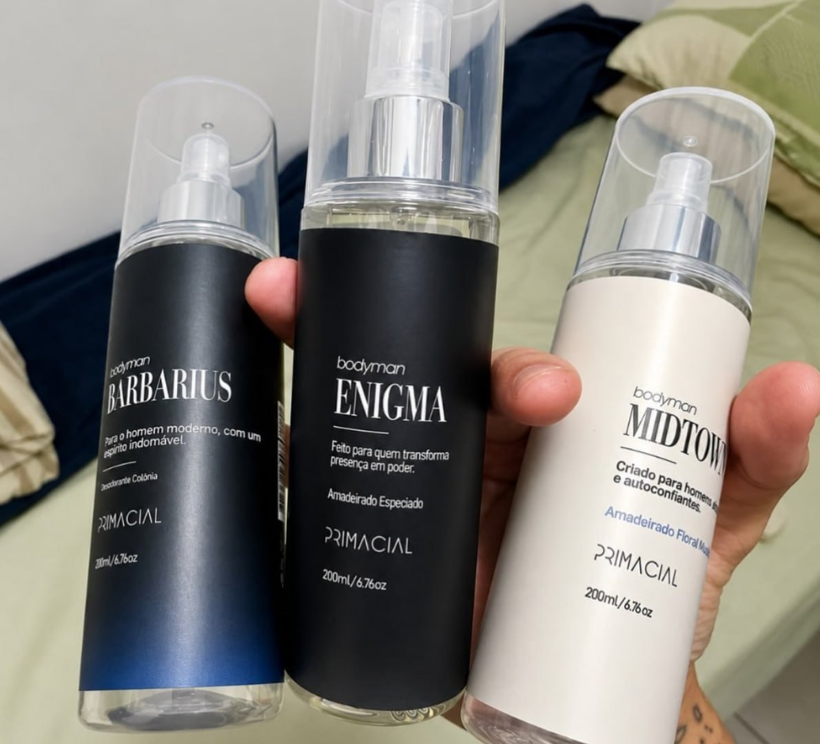💨 Kit Body Splash (Barbarius + Enigma + Midtown) 200ml
