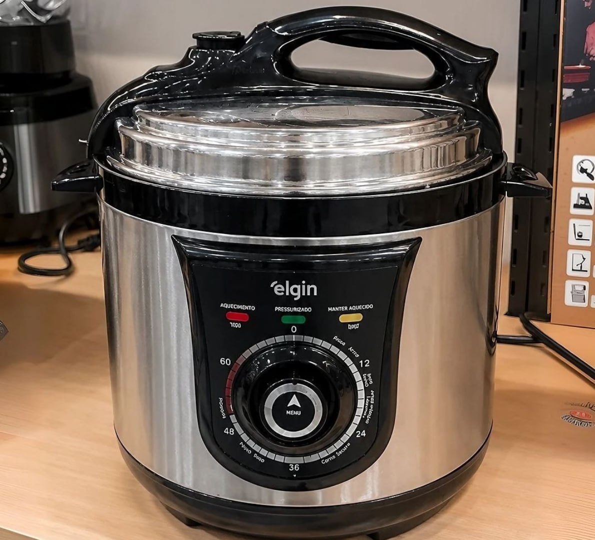 🍲 Panela de Pressão Elétrica Elgin 4 Litros Segura e Prática 840W 220v