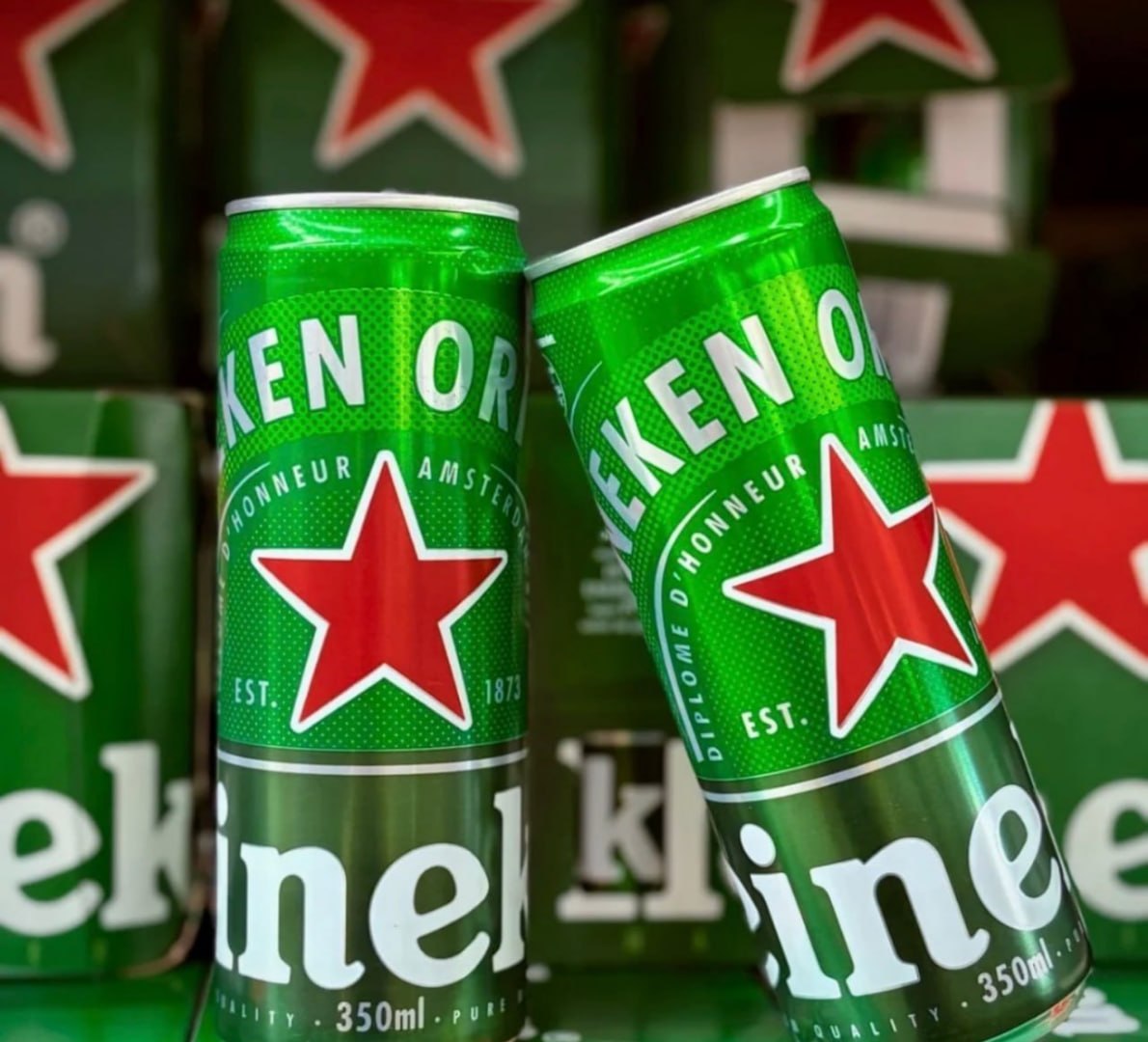 🍺 Pack com 12 Unid. Cerveja Lata 350ml Heineken