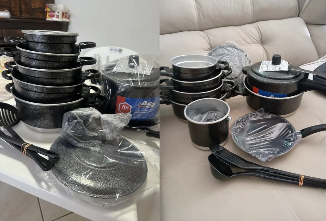 š„ Jogo de Panelas Extra Forte Luxo 12 PeƧas com Panela de PressĆ£o