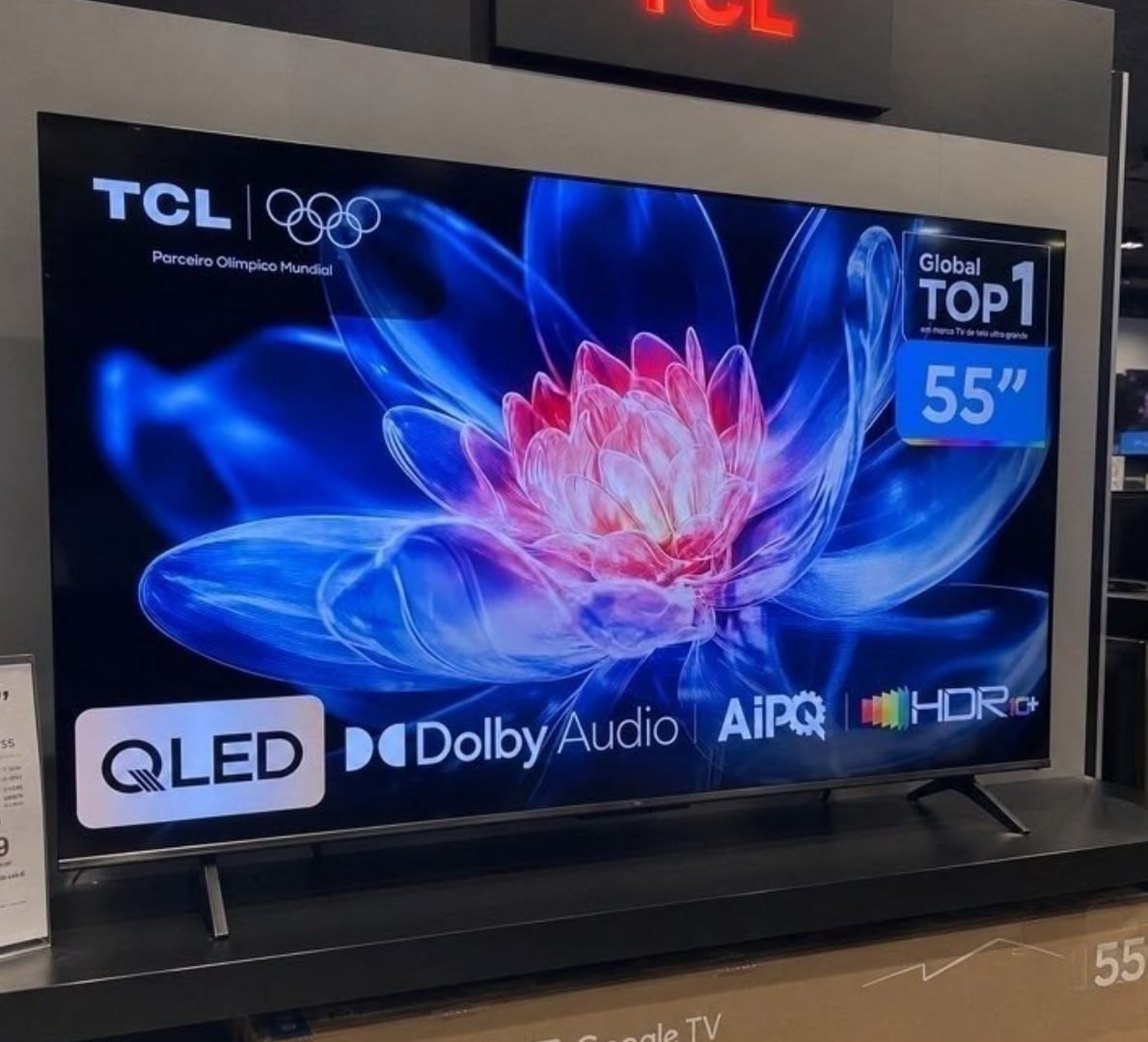 📺 Smart TV TCL 55" QLED 4K Google TV