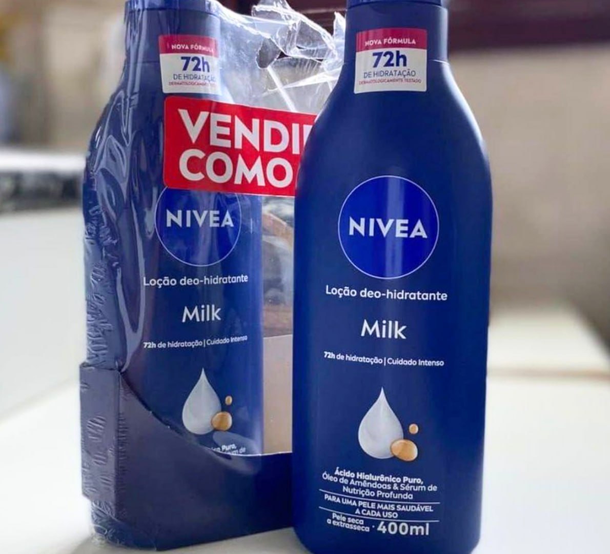 🧴 Kit 2 Unidades Loção NIVEA Hidratante Milk Pele Seca a Extrasseca 400ml