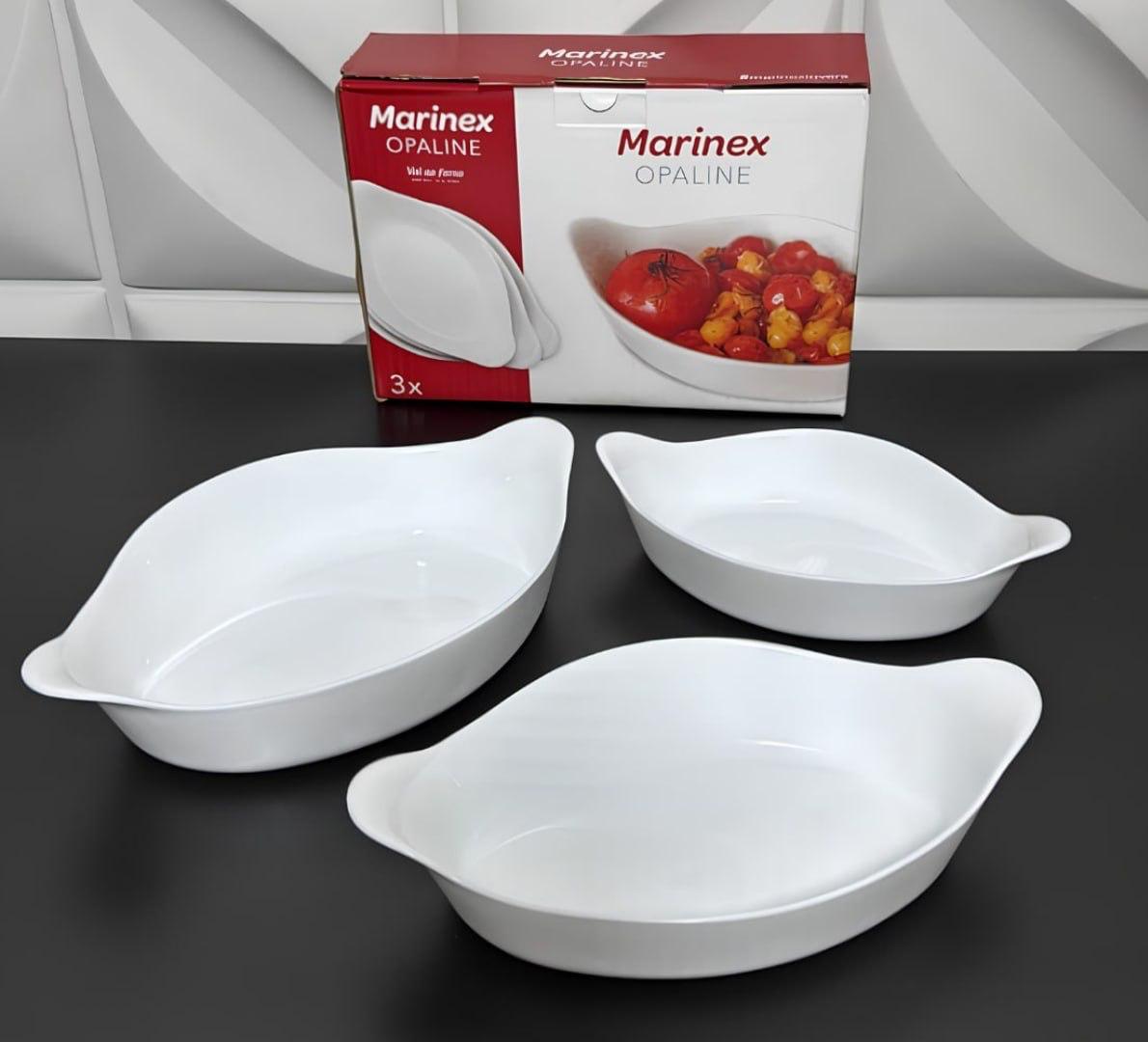 š„ Marinex Conjunto de Assadeiras Oval Opaline 3 PeƧas