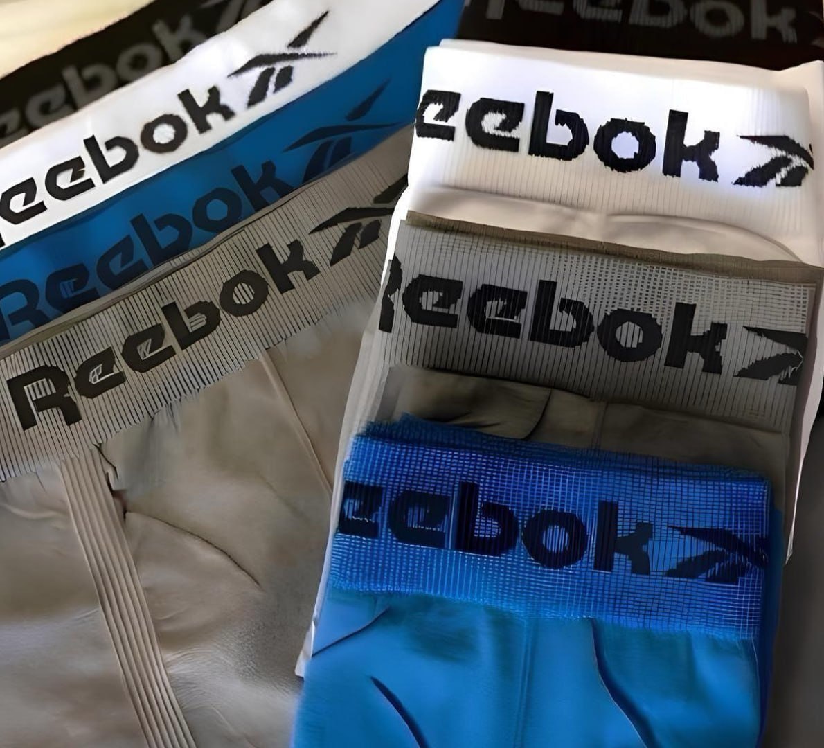 🩲 Kit 6 Cuecas Boxer Reebok Microfibra Sem Costura