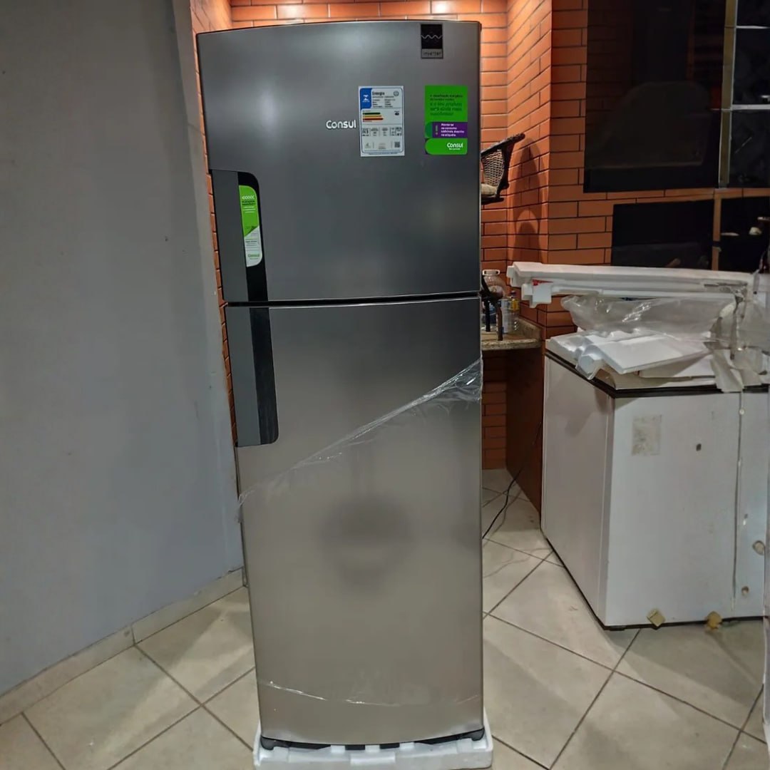🧊 Geladeira Consul Frost Free Duplex Inox 377L 127V