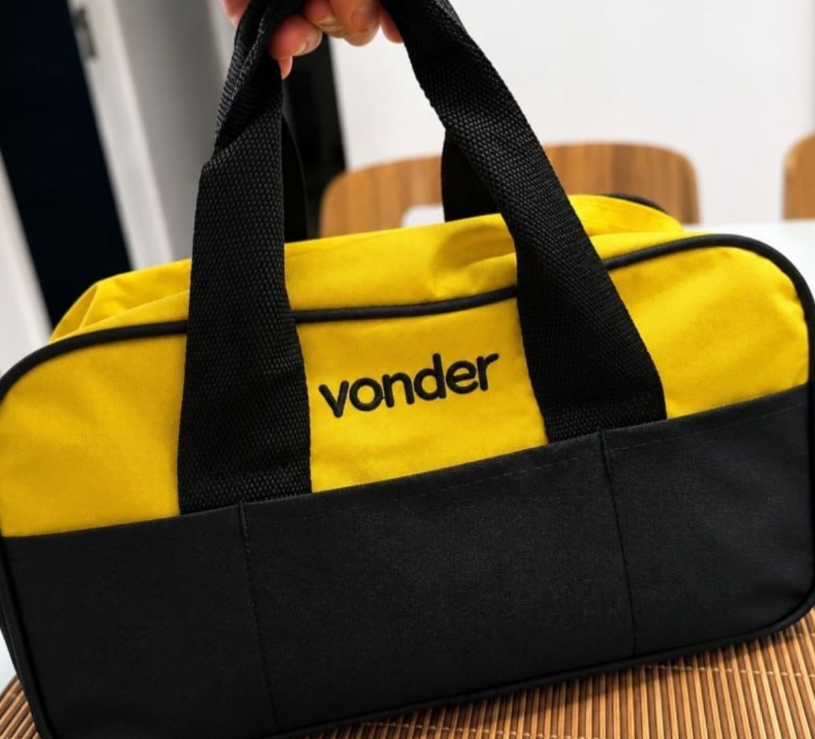 🧰 Bolsa Vonder em Lona Para Ferramentas 8 Divisões