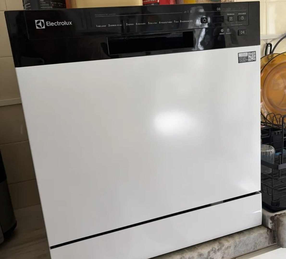💧 Lava-Louça 8 Serviços Branca com Programa Lava & Seca 127v