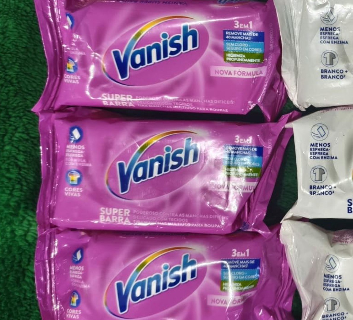 ✅ Vanish Super Barra Tira Manchas para Roupas Coloridas 75g