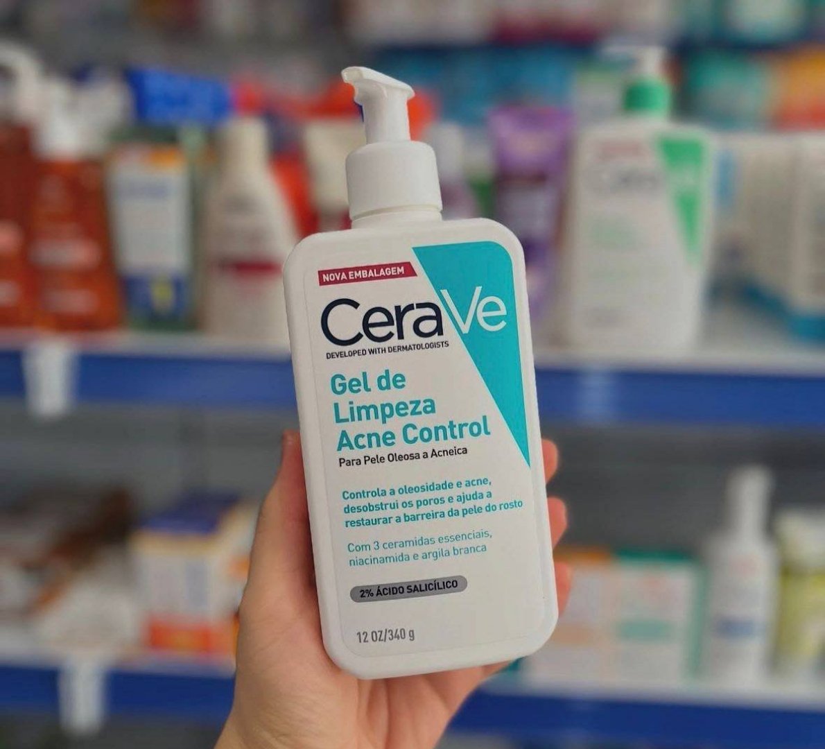🫧 Gel de Limpeza Acne Control Cerave 340g
