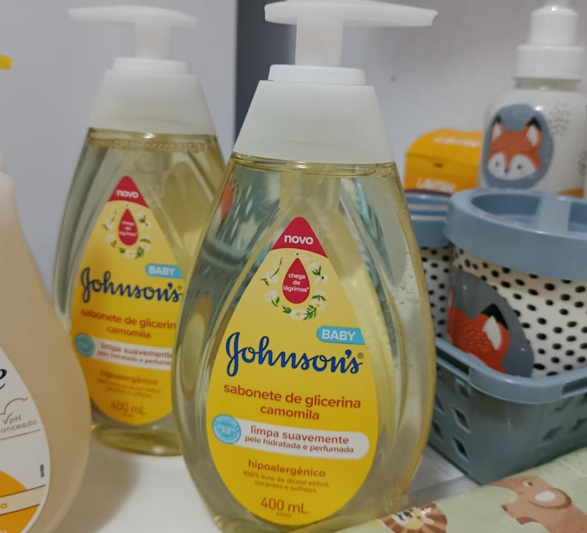 🫧 Sabonete Líquido Glicerina Camomila JOHNSON’S Baby, 400mL