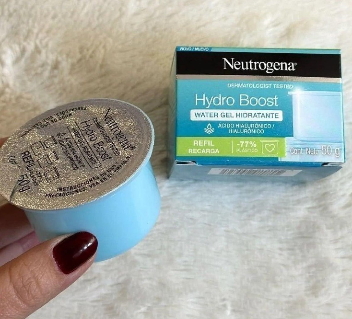 ✅ Neutrogena Hidratante Facial Hydro Boost Water Gel Refil, 50g