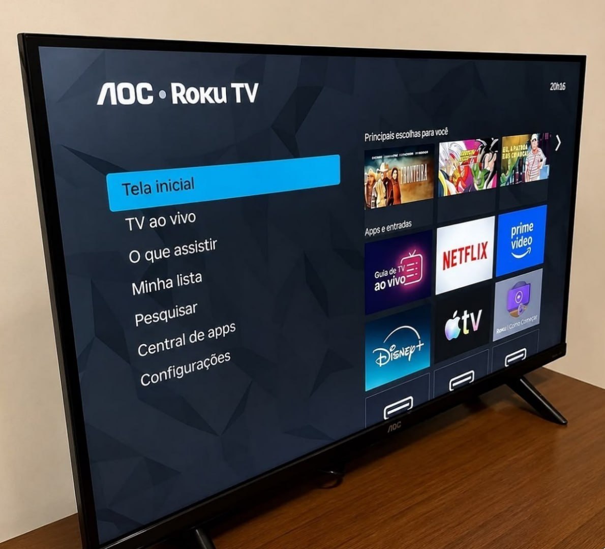 📺 Smart TV AOC 32" DLED Wi-fi Roku TV