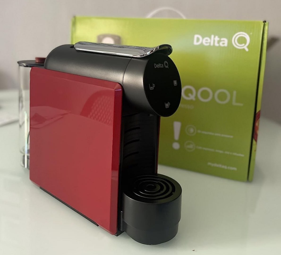 ☕️ Cafeteira Cápsulas MiniQool Vermelha 220V