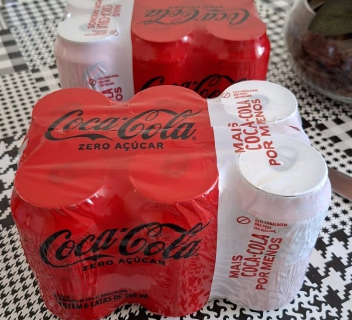 🥤 Pack de Coca-Cola sem Açúcar 350mL 6 unidades