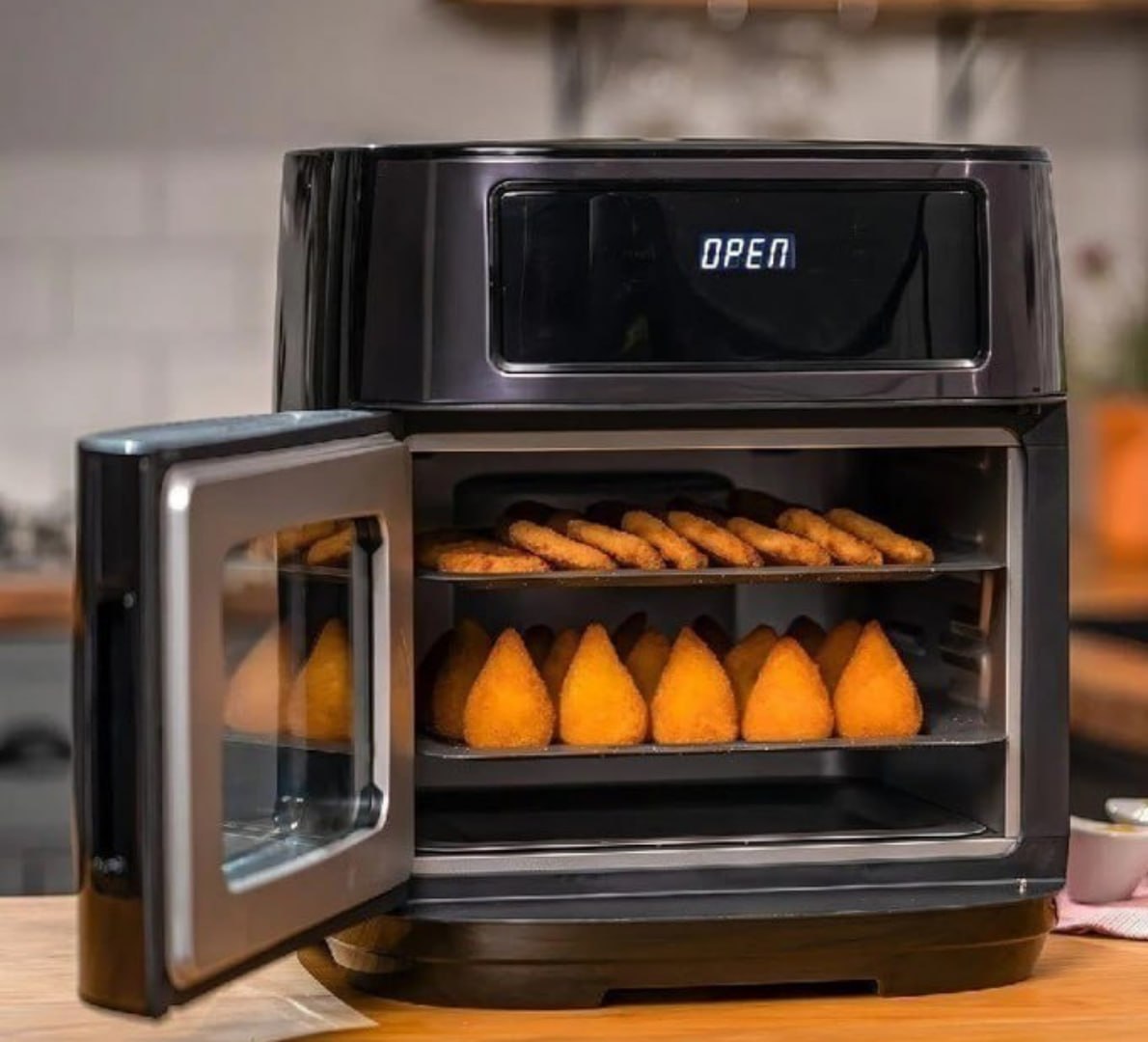 ♨️ Fritadeira Elétrica Air Fryer Oven Black INOX WAP