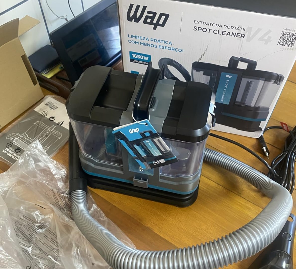 ✅ Extratora e Higienizadora WAP 3 em 1 Spot Cleaner 1650W