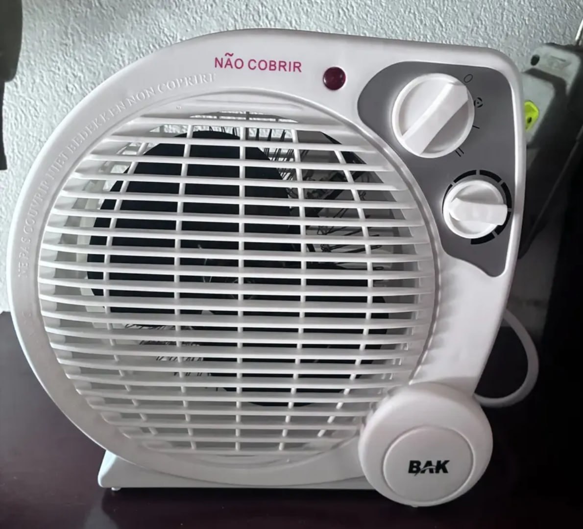 ♨️ Aquecedor De Ar Elétrico Portátil 2 Em 1