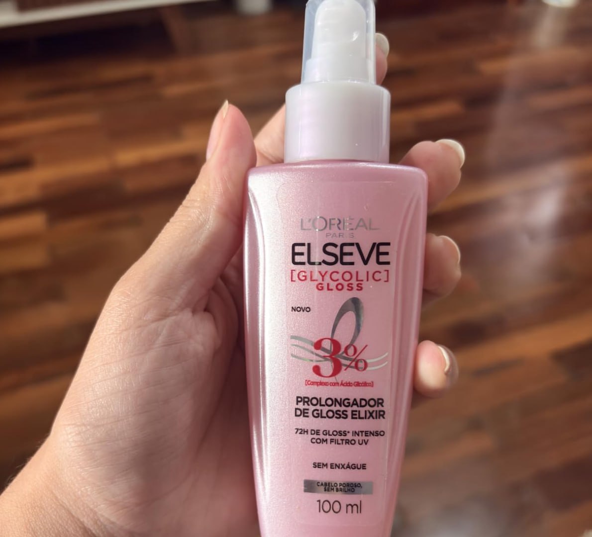 🧴 L'Oréal Paris Elseve Glycolic Gloss, Sérum Finalizador Antiporosidade 100ml