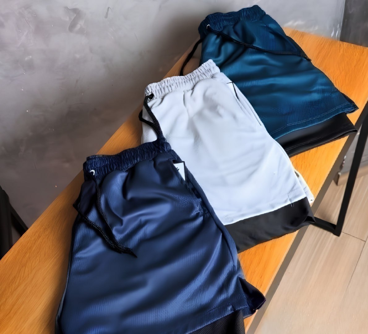 🩳 Kit com 3 Shorts, 2 Em 1 Duplo Bolso