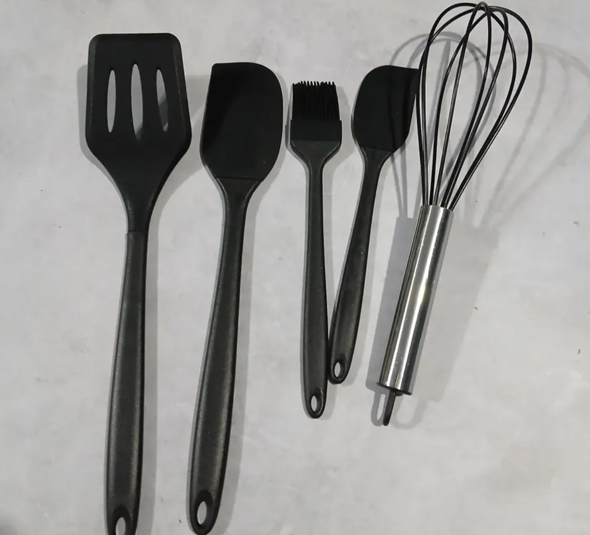 ✅ Kit 5 Utensílios Cozinha Silicone