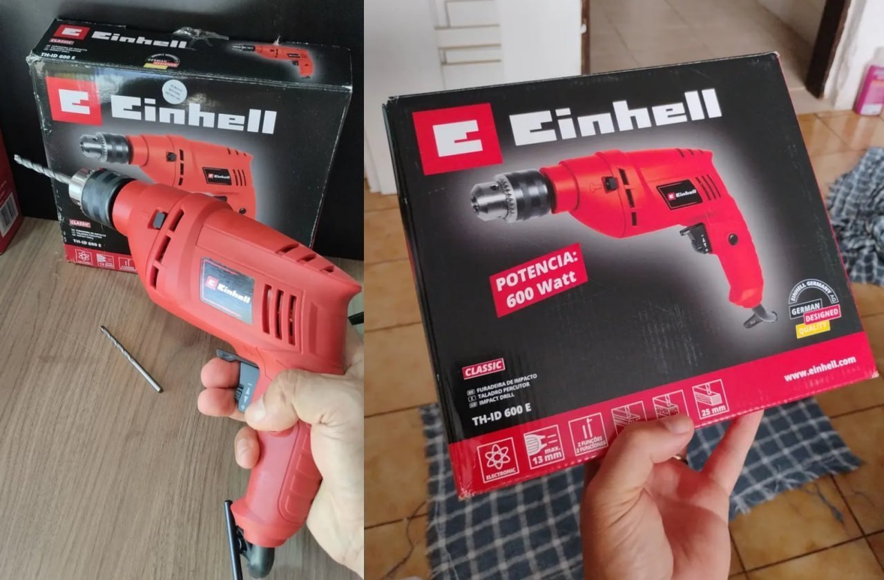 ✅ Furadeira De Impacto Einhell Th-id 600 E 127V