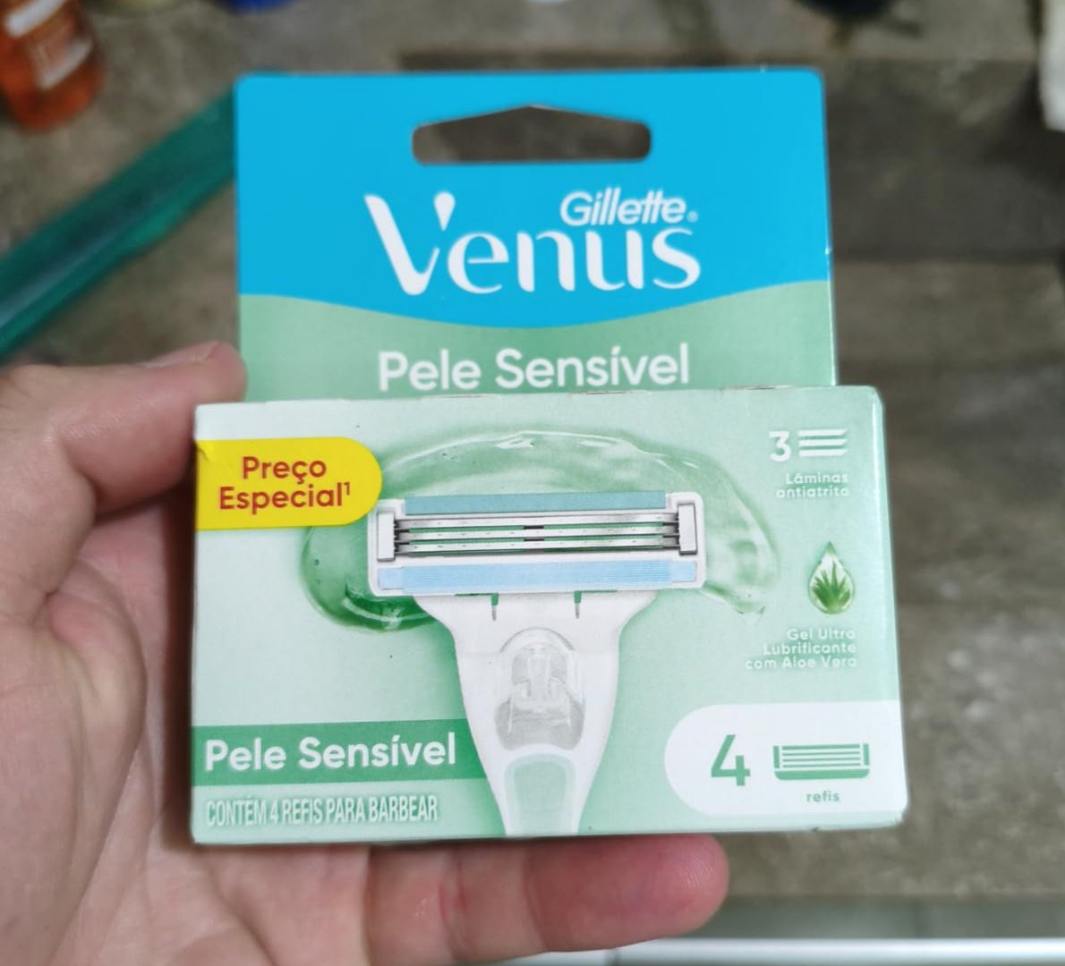 🪒 Gillette Venus Pele Sensível Carga para Aparelho de Depilar - 4 Unidades