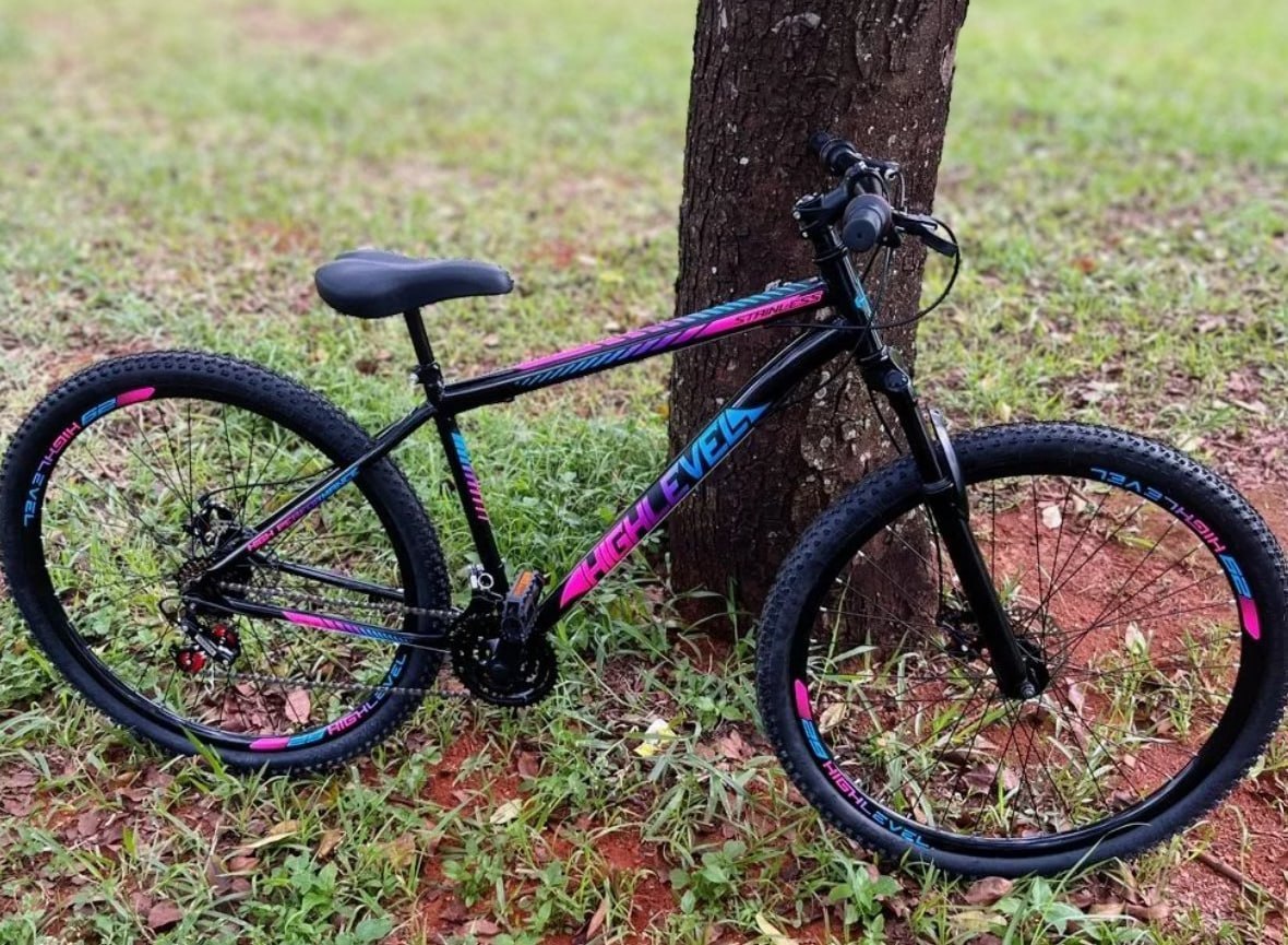 🚲 Bicicleta Aro 29 Highlevel Aço Carbono Freios a Disco 21 Marchas (várias cores)