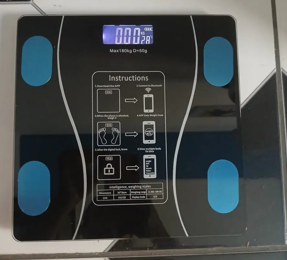 ✅ Balança Epsilon Inteligente com Bluetooth 180kg