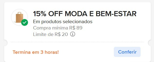 Produtos selecionados
