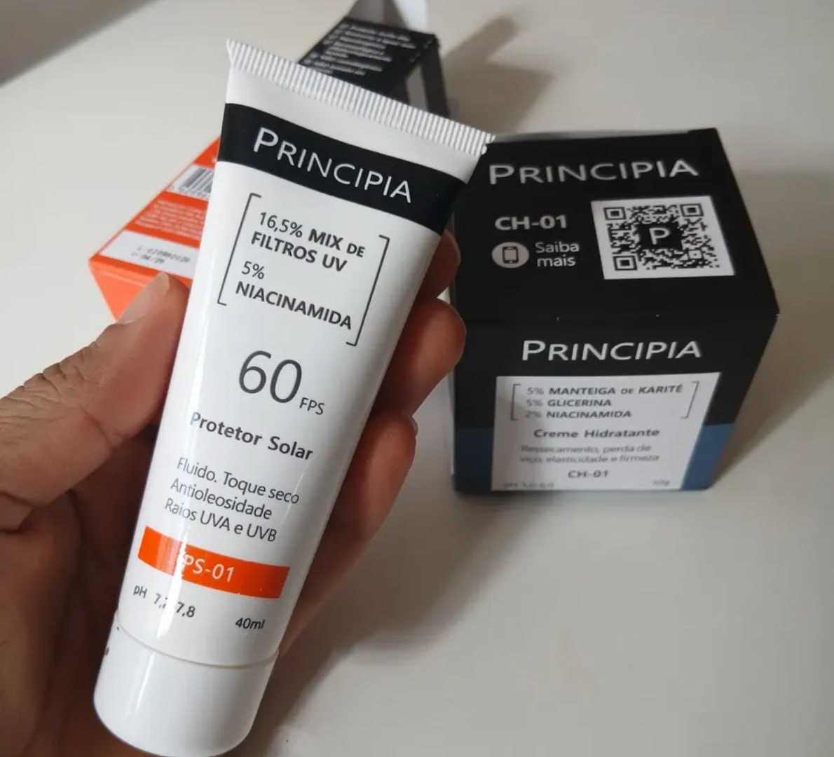 🧴 Principia Kit Hidratação E Proteção Facial Ch-o1 + Ps-01