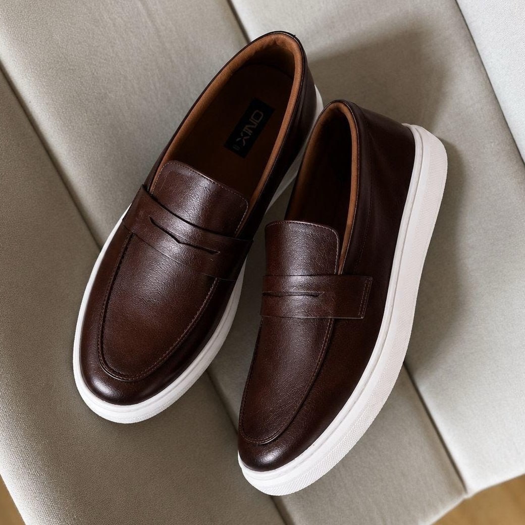 👞 Sapato Loafer Masculino Mocassim Couro (2 Cores)