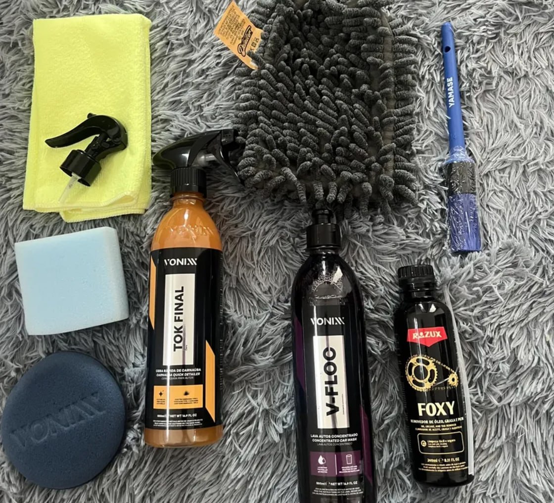 🫧 Kit Desengraxante Para Moto Vonixx V Floc Shampoo 500ml