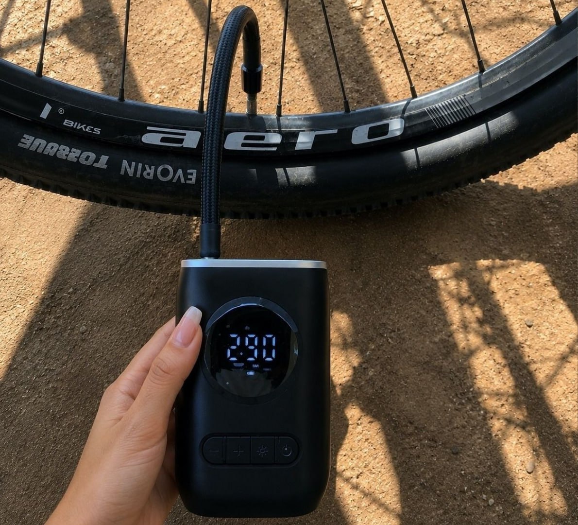 ✅ Compressor de Ar Digital Mini Portátil Recarregável