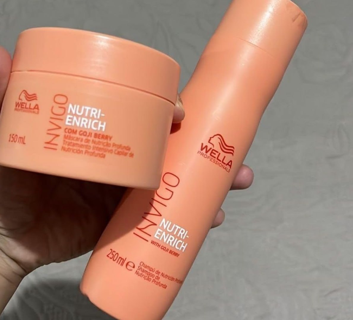 🧴 Kit Wella Invigo Nutri-Enrich (Shampoo 250ml e Máscara 150ml)