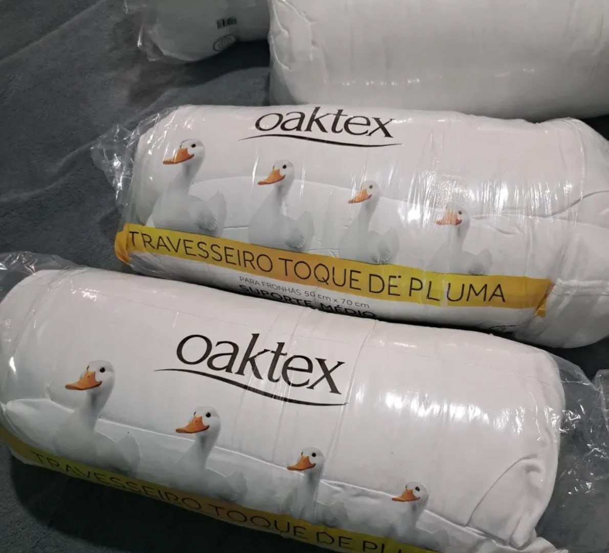 💤 Kit 4 Travesseiros 50x70 Fibra Siliconada - Oaktex