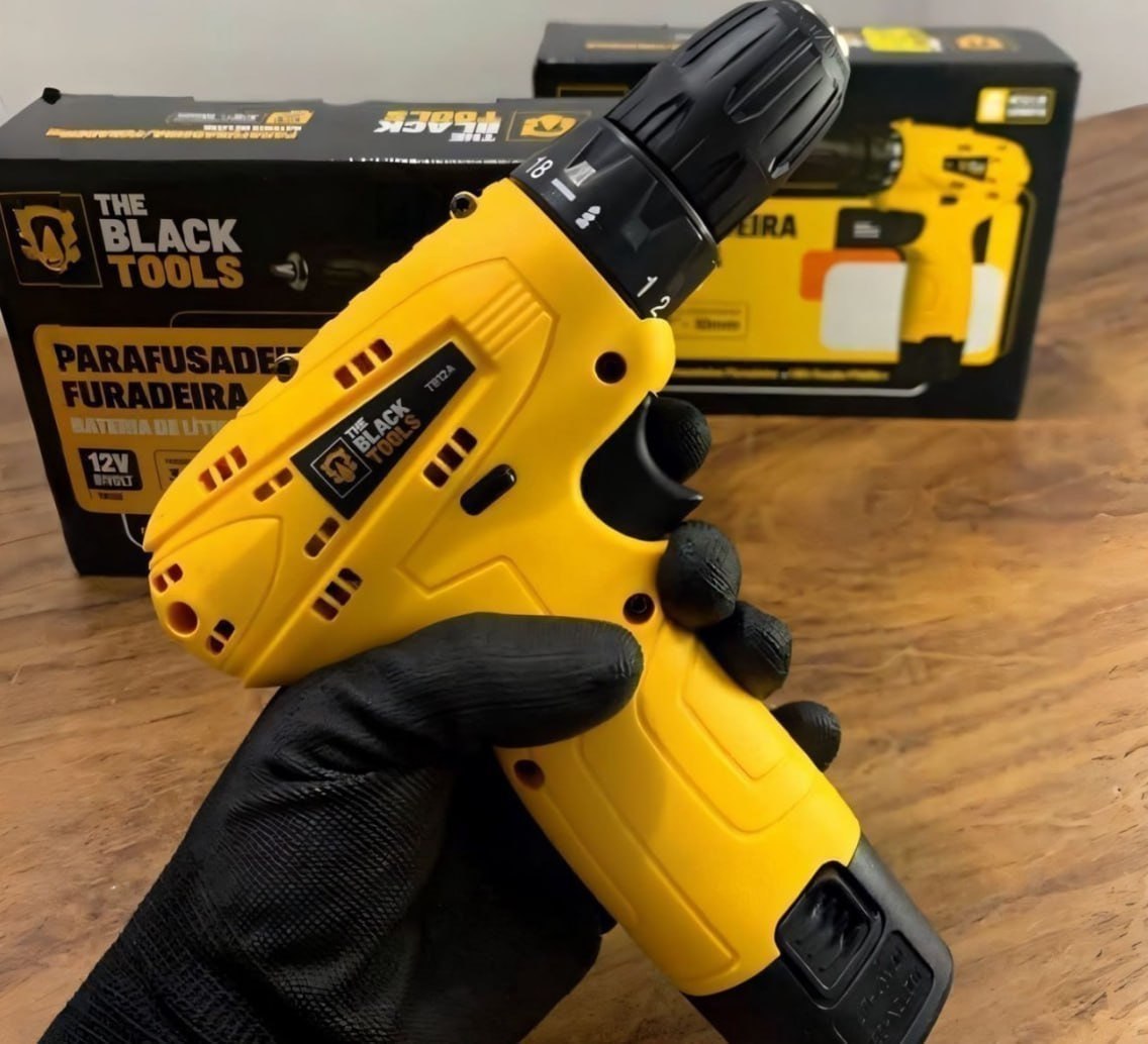 🧰 Parafusadeira Furadeira The Black Tools TB12A 3/8 a Bateria