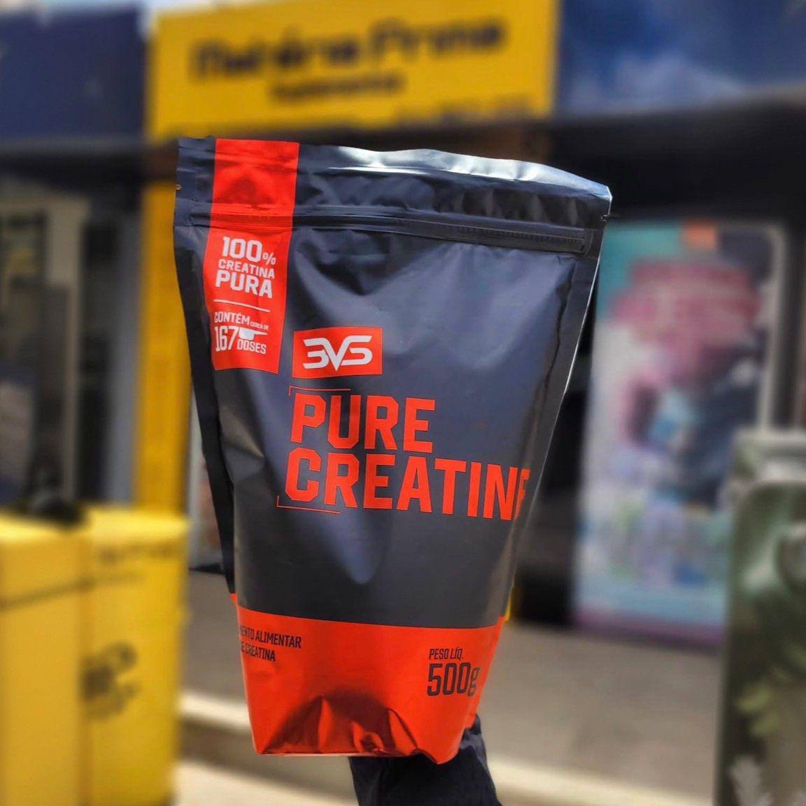 💪 CREATINA MONOHIDRATADA 500g - 100% Pura - 3VS Nutrition