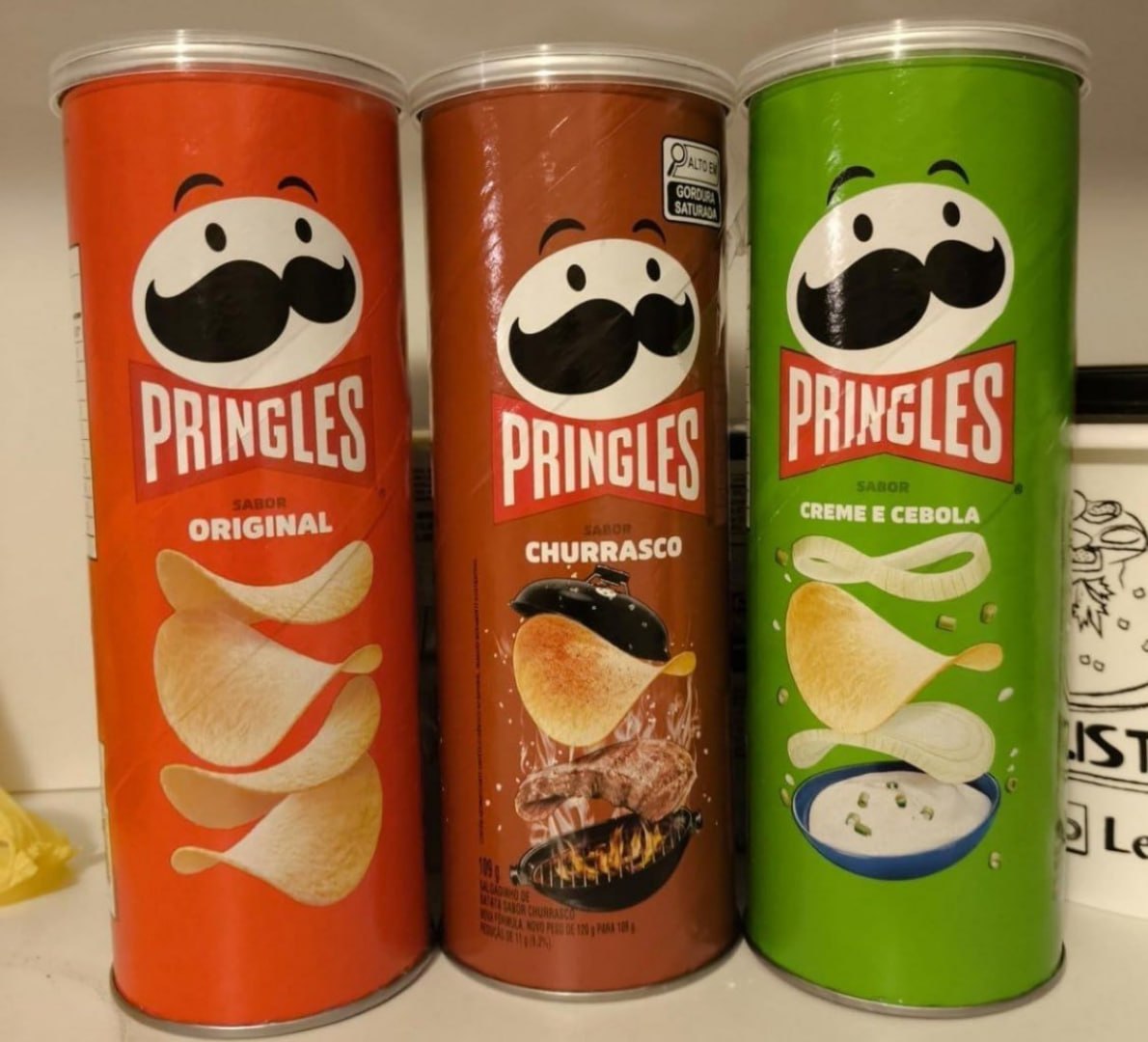 🥔 Tripack Batata Frita Pringles Festa do Futebol 322g