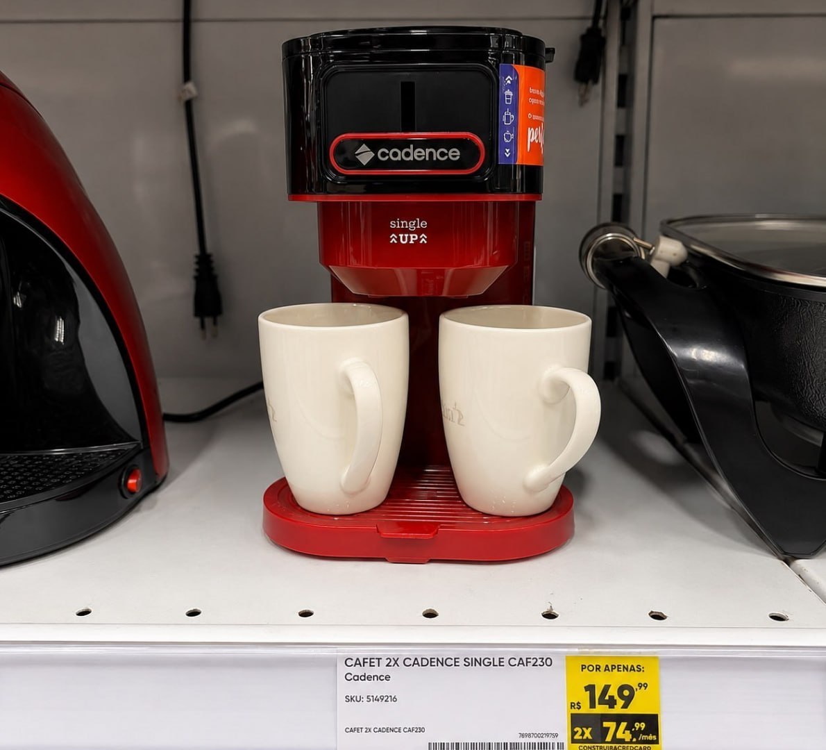 ☕️ Cafeteira Cadence Single Up, 220V
