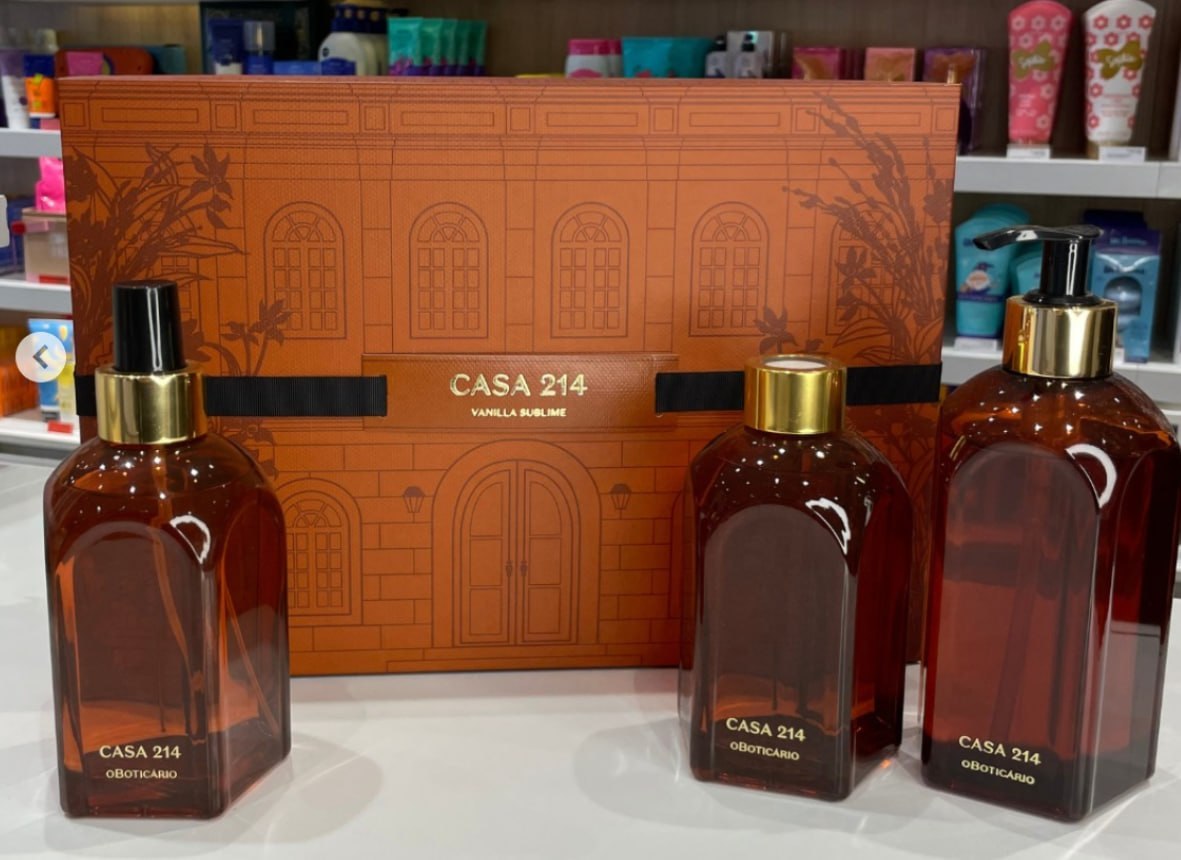 🧴 O Boticário Kit Presente Casa 214 Vanilla Sublime (3 Itens)