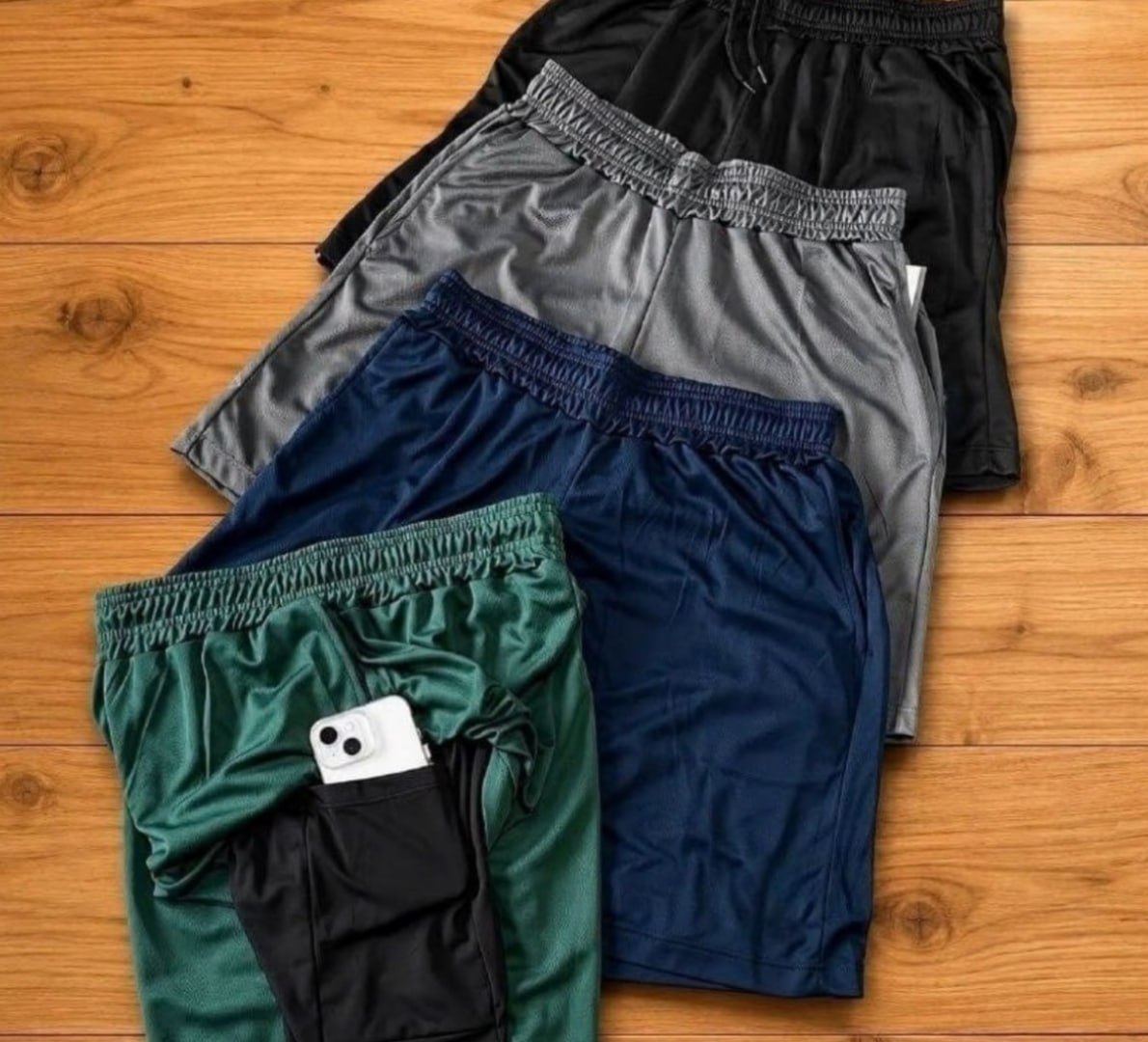 🩳 Kit 4 Shorts 2 em 1 Dryfit Compressão