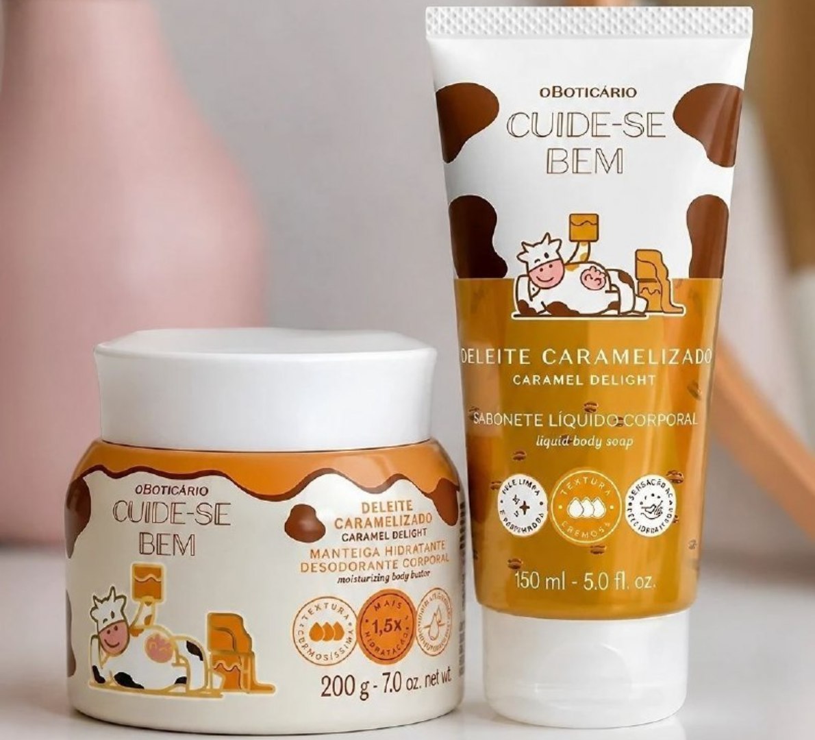 ✅ Combo Cuide-se Bem Deleite Caramelizado: Manteiga Corporal