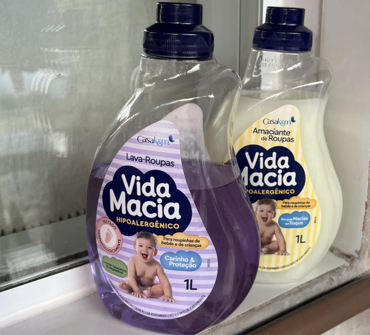 🫧 Kit Vida Macia (Lava Roupas e Amaciante - Glicerina e Camomila) 1L cada