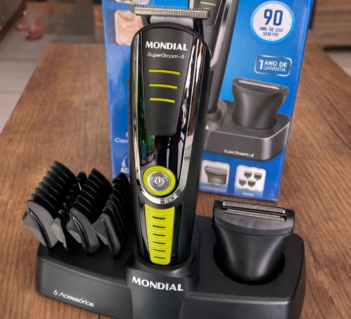 💈 Aparador de Pelos Super Groom 6 BG-04 Mondial 6W